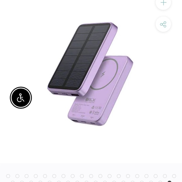RLX Magnetic Wireless Solar Charger - Solar battery charger. - Picture 2 of 3